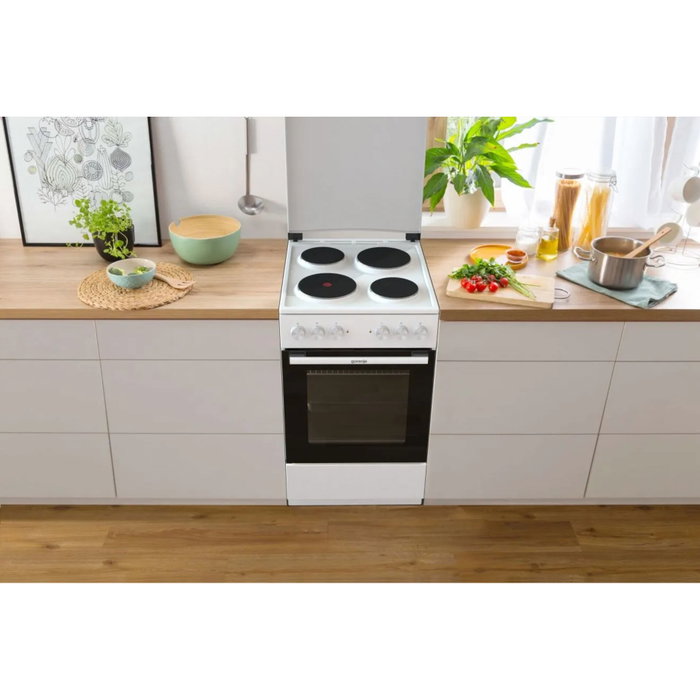 Gorenje GE5A23WH Cocina Eléctrica Independiente de 50 cm Gorenje GE5A23WH Cocina Eléctrica Independiente de 50 cm