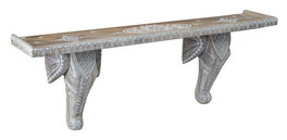 DKD Home Decor Estantería Indio RK 22 Natural Blanco Mango 15 x 28 x 78 cm