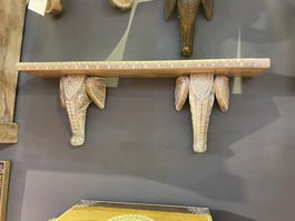 DKD Home Decor Estantería Indio RK 22 Natural Blanco Mango 15 x 28 x 78 cm