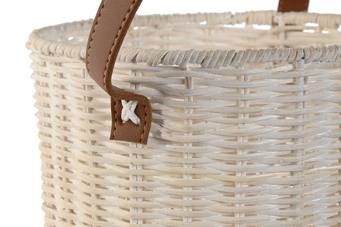 DKD Home Decor Portavela Alpino Crudo Marron Ratan y Cristal 20x30x20 cm Set de 2 DKD Home Decor Portavela Alpino Crudo Marron Ratan y Cristal 20x30x20 cm Set de 2