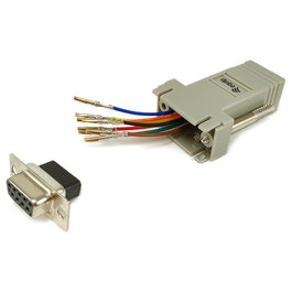 EQUIP Adaptador DB9 Serial a RJ45 Femenino Gris, Referencia Bu/Bu 8Pin, 72 mm
