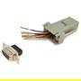 EQUIP Adaptador DB9 Serial a RJ45 Femenino Gris, Referencia Bu/Bu 8Pin, 72 mm