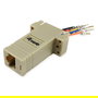 EQUIP Adaptador DB9 Serial a RJ45 Femenino Gris, Referencia Bu/Bu 8Pin, 72 mm