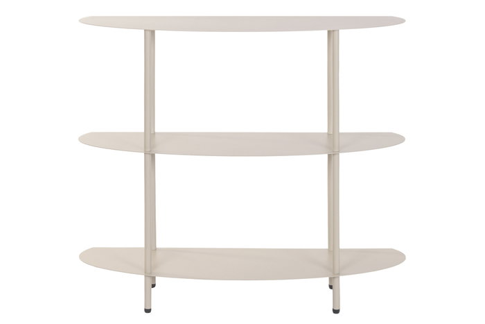 DKD Home Decor Consola Urban Cream 28 x 81 x 90 cm 3 Estantes Hierro