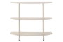 DKD Home Decor Consola Urban Cream 28 x 81 x 90 cm 3 Estantes Hierro