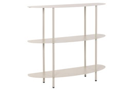 DKD Home Decor Consola Urban Cream 28 x 81 x 90 cm 3 Estantes Hierro