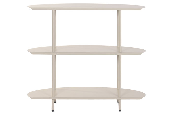 DKD Home Decor Consola Urban Cream 28 x 81 x 90 cm 3 Estantes Hierro