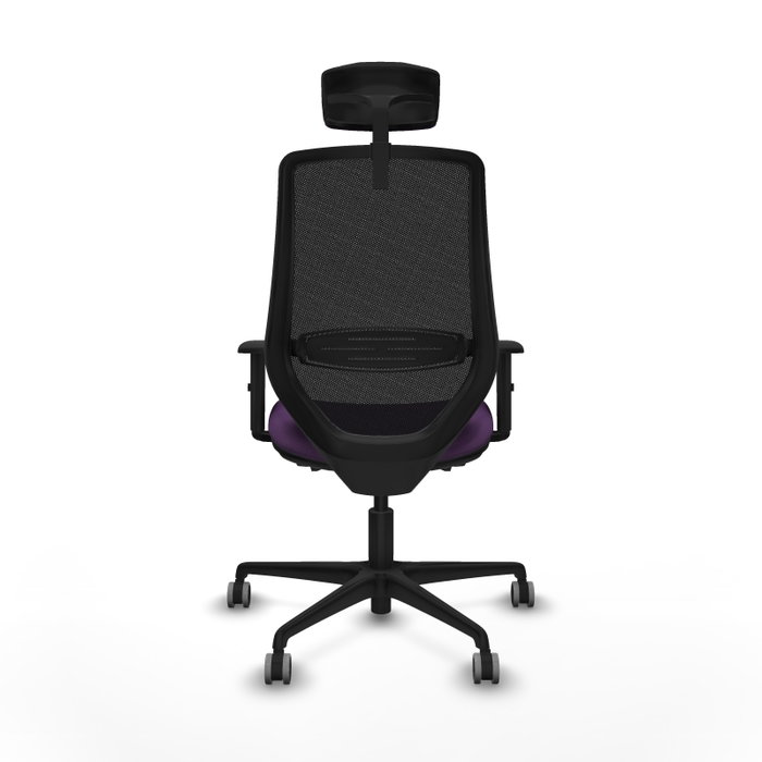 PIQUERAS Y CRESPO Silla de oficina Mardos con mecanismo Sincro/Traslack, Morado y Negro