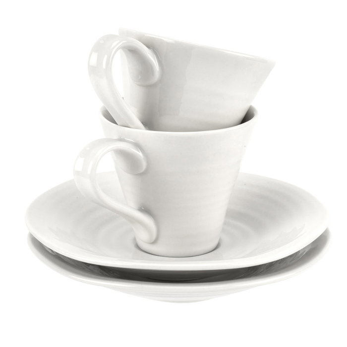 Portmeirion Set 2 Tazas Café Espresso 80 ml Sophie Conran Apto Microondas Lavavajillas