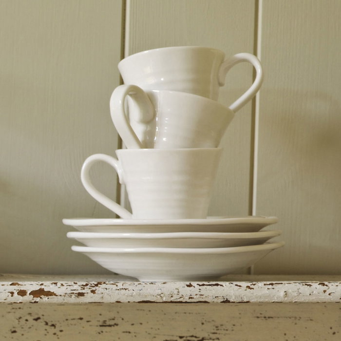 Portmeirion Set 2 Tazas Café Espresso 80 ml Sophie Conran Apto Microondas Lavavajillas