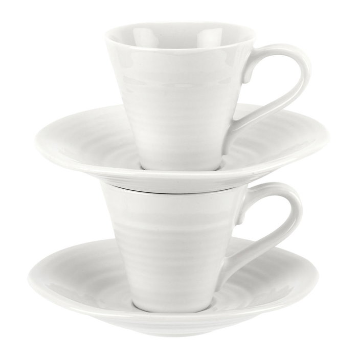 Portmeirion Set 2 Tazas Café Espresso 80 ml Sophie Conran Apto Microondas Lavavajillas