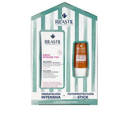 Rilastil Estuche Combinado Gel Crema Aqua Intense 72H Hidratante + Protector Solar SPF50 40 ml + Stick 8,5 g - 2 Piezas