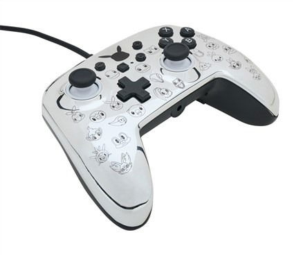 Power A Mando con Cable 1522785-01 para Nintendo Switch, Pikachu Negro/Plata, con Cable de 3m y Botones Asignables