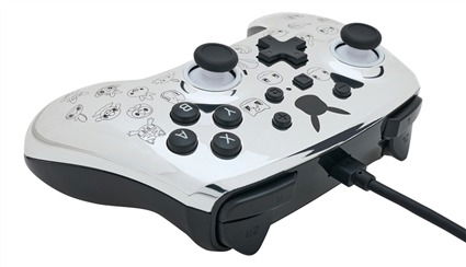 Power A Mando con Cable 1522785-01 para Nintendo Switch, Pikachu Negro/Plata, con Cable de 3m y Botones Asignables