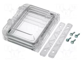 FIBOX Ventanilla de inspección de policarbonato 96x77x25mm IP54