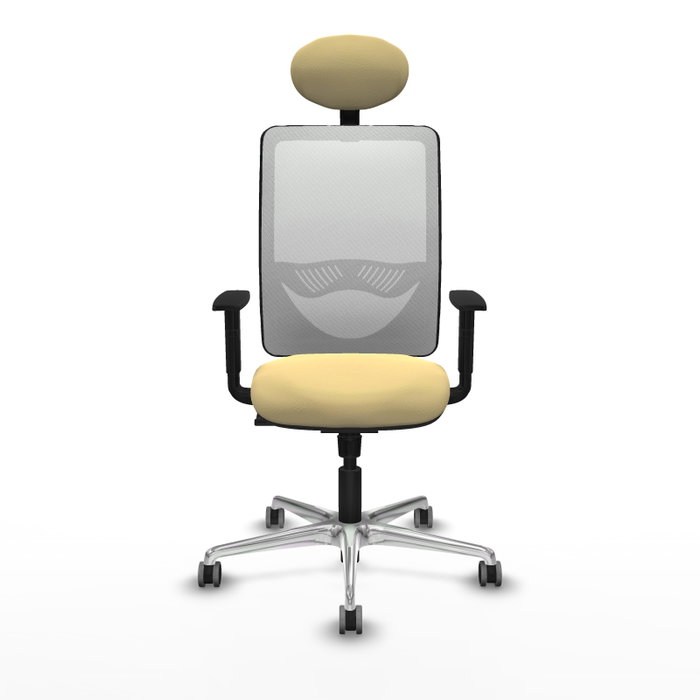 PIQUERAS Y CRESPO Silla de oficina Zulema con Mecanismo Sincro, Crema y Blanco PIQUERAS Y CRESPO Silla de oficina Zulema con Mecanismo Sincro, Crema y Blanco