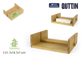 Quttin Servilletero Bambú 18.8 cm Ancho x 7 cm Alto x 23.9 cm Largo (12 Unidades)