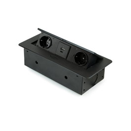 Emuca Multiconector para escritorio Atom 26 Lite Negro