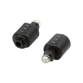 LogiLink Adaptador de Audio Toslink/M a Mini-Toslink/F, Negro