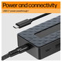 HP USB-C Hub Cargador Portatil Universal 65W con HDMI 2.0, DisplayPort 1.2, Ethernet y 3 Puertos USB, Color Negro