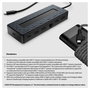HP USB-C Hub Cargador Portatil Universal 65W con HDMI 2.0, DisplayPort 1.2, Ethernet y 3 Puertos USB, Color Negro