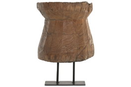 DKD Home Decor Decoración Teca y Hierro Natural Surtida