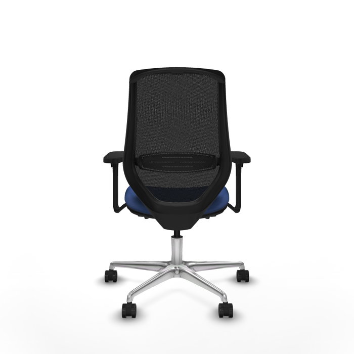 PIQUERAS Y CRESPO Silla de oficina Mardos con mecanismo Sincro/Traslack, Azul marino y Negro