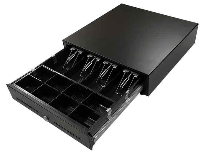 Seypos Cajón Portamonedas Eléctrico Negro 8 Monederos 4 Billeteros 410x415x110 mm