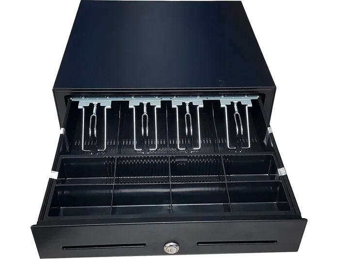 Seypos Cajón Portamonedas Eléctrico Negro 8 Monederos 4 Billeteros 410x415x110 mm