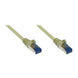 GoodConnections Alcasa 8060-H010 Cable de Red 1m Cat. 6A S/FTP PiMF Halogenfrei Gris Patch Cable con Rastnasenschutz para 500MHz