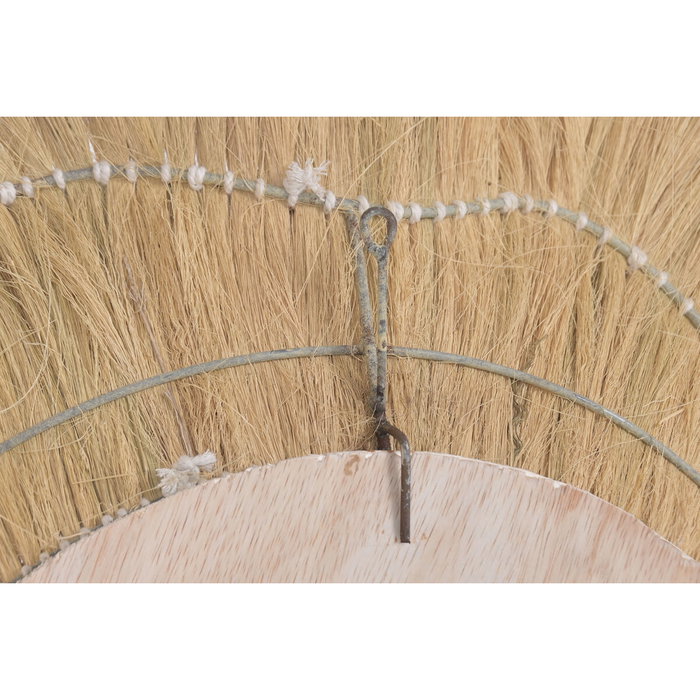 DKD Home Decor Espejo Balines Espej indo 24 Natural 110 x 110 x 11 cm Hecho a mano