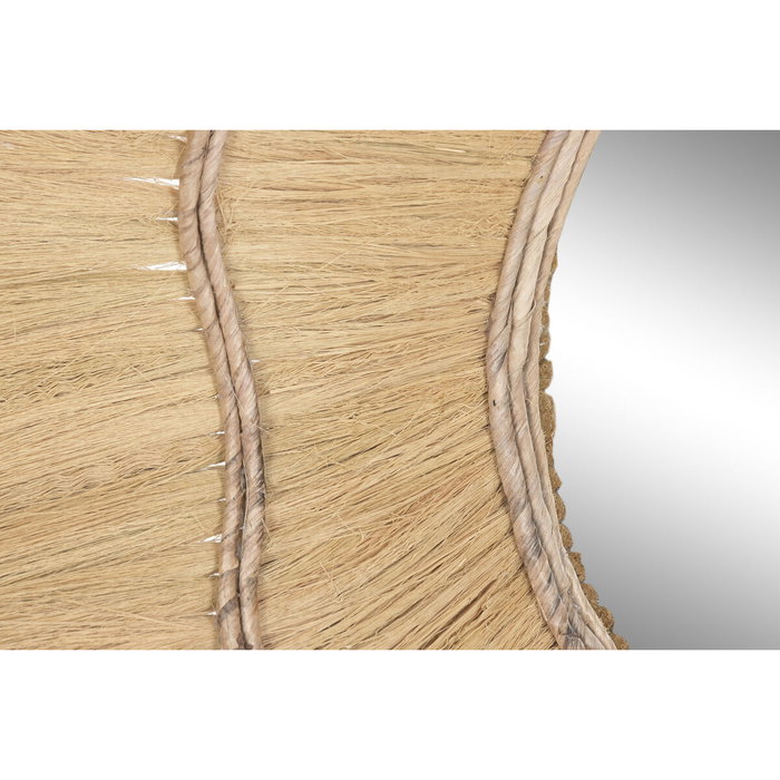 DKD Home Decor Espejo Balines Espej indo 24 Natural 110 x 110 x 11 cm Hecho a mano
