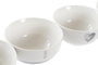 DKD Home Decor Cuenco de Porcelana New Bone Corazones Gris