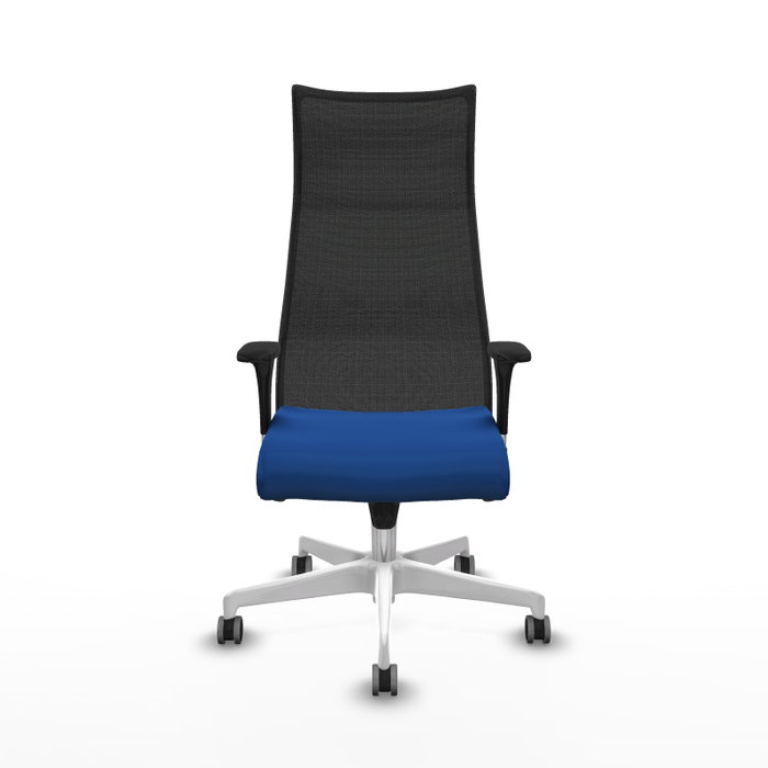 PIQUERAS Y CRESPO Sillón Albacete con Mecanismo Sincro, Azul y Negro