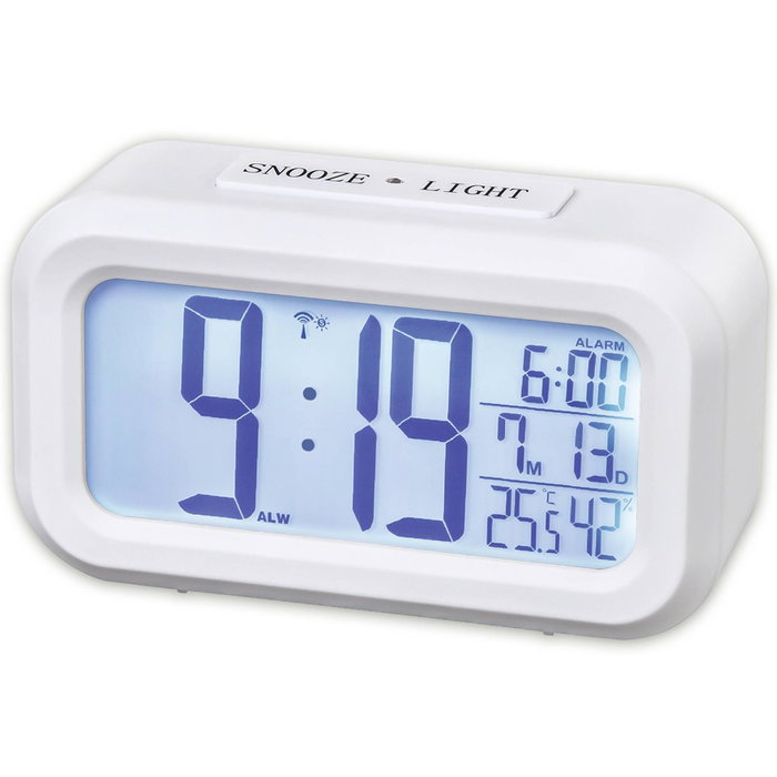 Hama RC 660 Reloj Despertador Digital Blanco