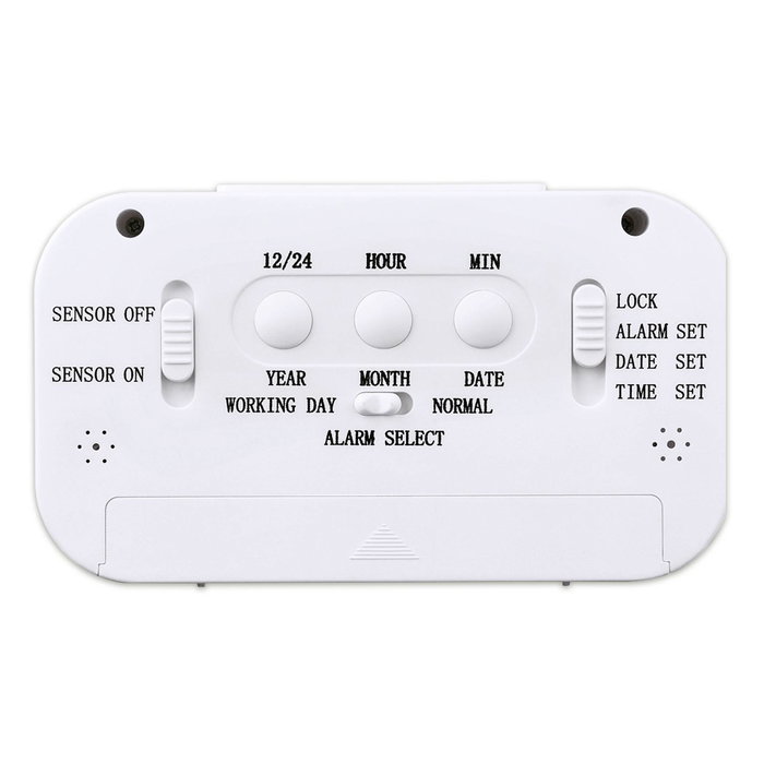 Hama RC 660 Reloj Despertador Digital Blanco