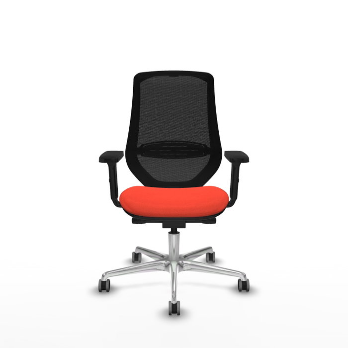 PIQUERAS Y CRESPO Silla de oficina Mardos con mecanismo Sincro/Traslack Naranja oscuro y Negro