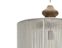 DKD Home Decor Lámpara de Techo de Algodón y Mango Natural