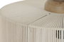 DKD Home Decor Lámpara de Techo de Algodón y Mango Natural