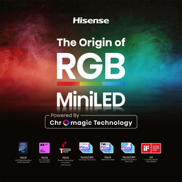 Hisense 65UR8S Smart TV 65 pulgadas RGB-Mini LED 4K Ultra HD