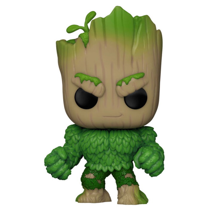 Funko Figura POP Marvel We Are Groot - Groot as Hulk, Figura Vinilo 9cm en Caja Regalo