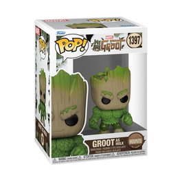 Funko Pop Marvel We Are Groot Groot como Hulk