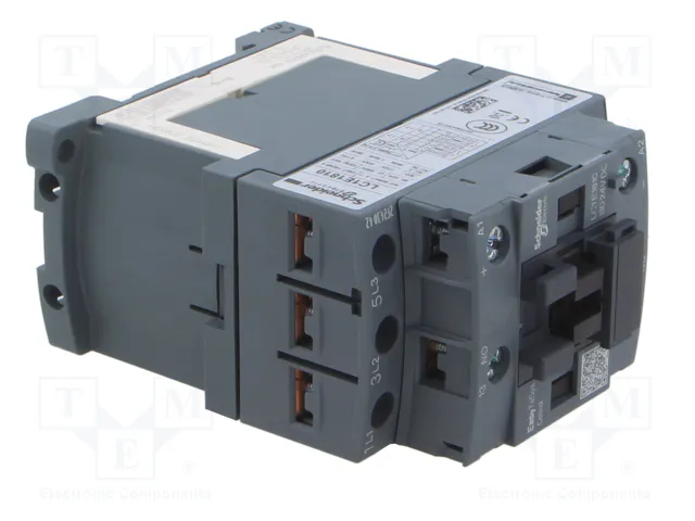 SCHNEIDER ELECTRIC LC1E1810BD Easy TeSys Contactor 3-polar 18A 24VDC SCHNEIDER ELECTRIC LC1E1810BD Easy TeSys Contactor 3-polar 18A 24VDC