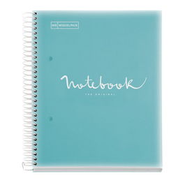 Bloc Miquelrius Emotions Notebook 8 Micro.Tapa Pp A5 160H 90G Cuadric.5X5 Azul Cielo (Set de 5)