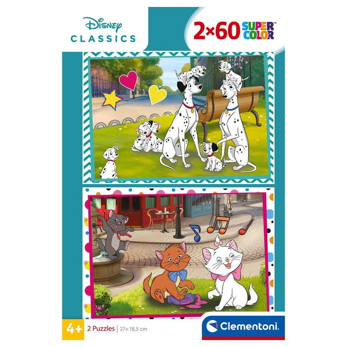Clementoni Puzzle Clásico Disney 2x60 piezas
