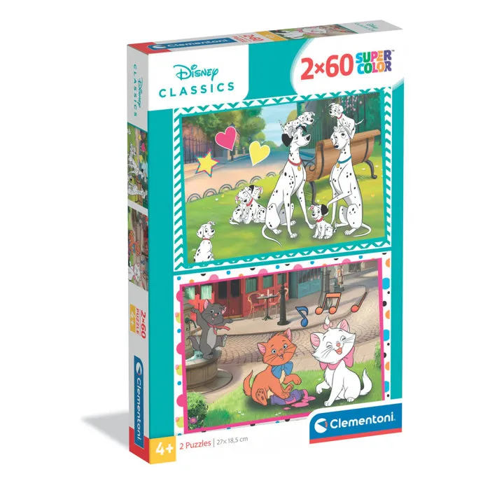 Clementoni Puzzle Clásico Disney 2x60 Piezas CLE8005125248360 Clementoni Puzzle Clásico Disney 2x60 Piezas CLE8005125248360