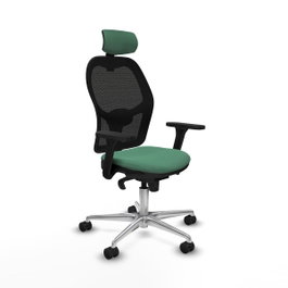 PIQUERAS Y CRESPO Silla de oficina Jorquera Verde esmeralda y Negro