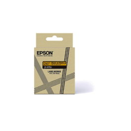 Epson Matte Tape LK-6YBJ Negro sobre Amarillo 24mm x 8m