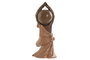 DKD Home Decor Figura Monje Resina Coral Lima Naranja Surtido 5.5 x 14.5 x 11.5 cm (3 Unidades)