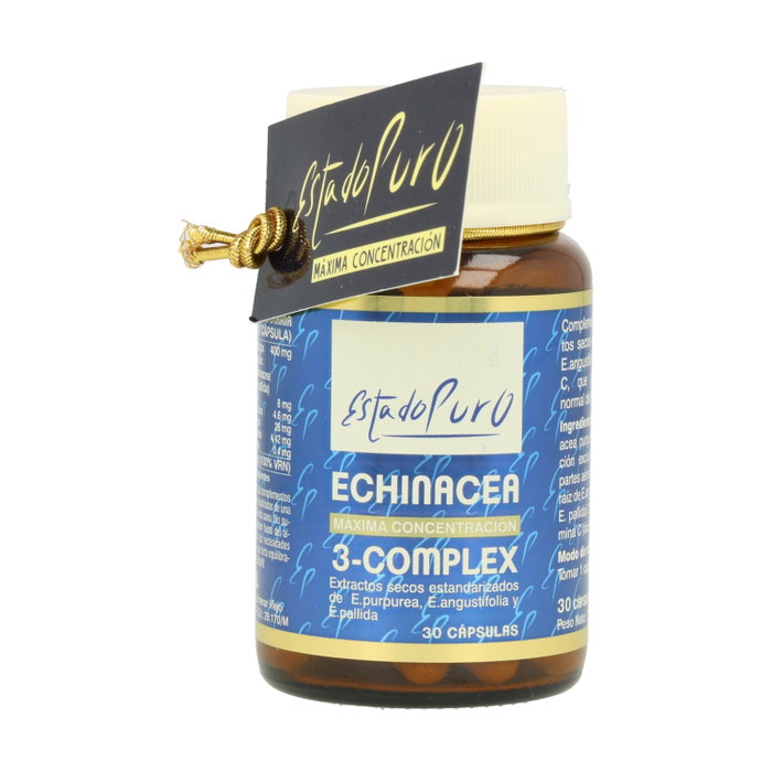 Estado Puro Echinacea Duo C+D 30 Cápsulas Vegetales - Equinácea Purpurea, Angustifolia y Pallida
